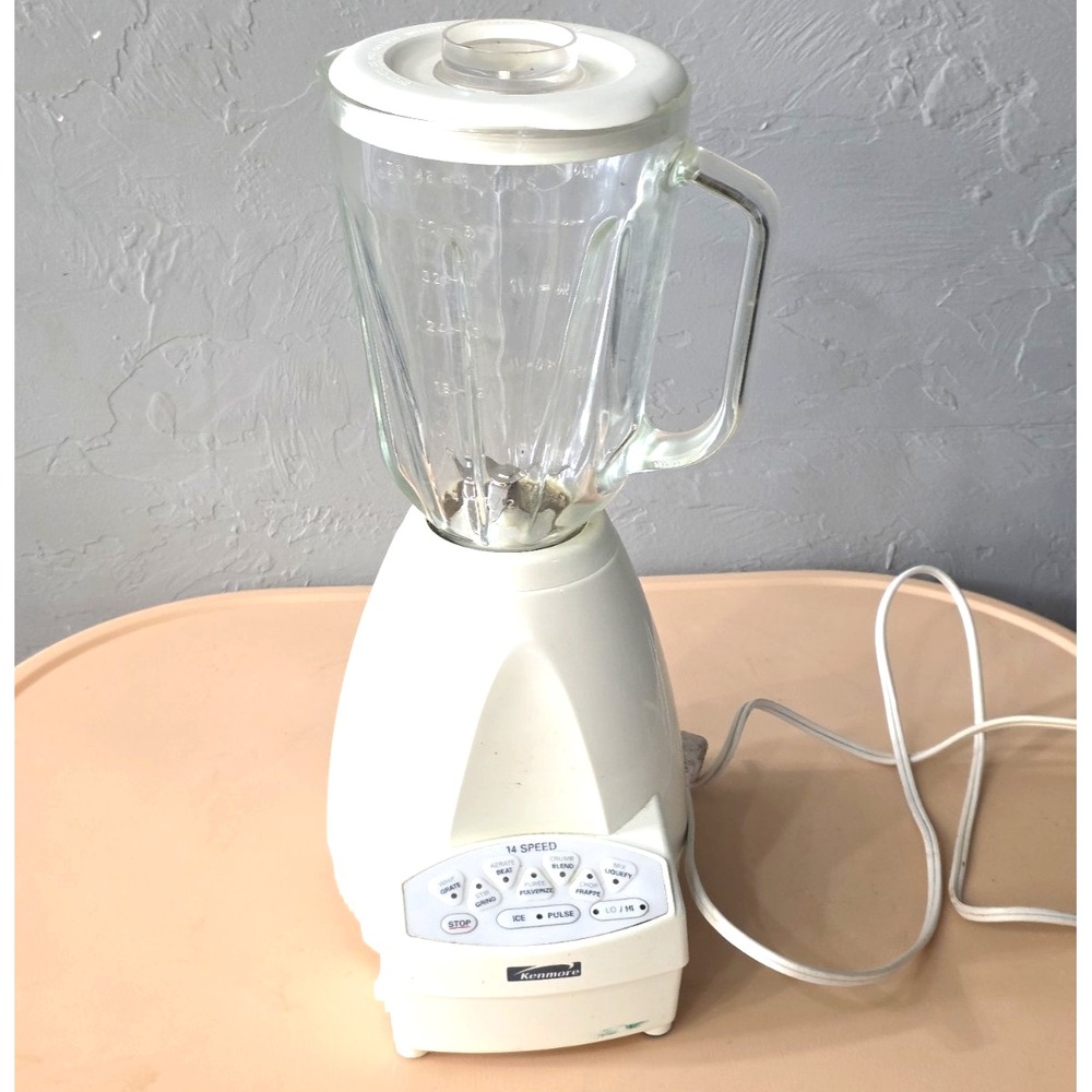 Kenmore 14 Speed white‎ Blender KEB100 Works Great